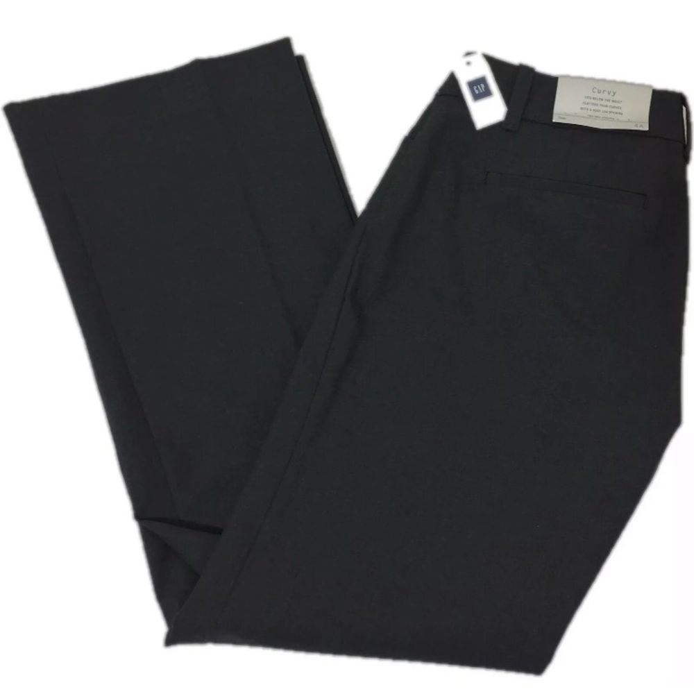 Gap women’s GRAY pants curvy boot cut CAREER NWT